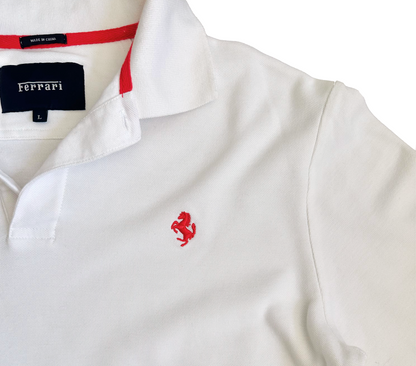 Ferrari White Polo Shirt